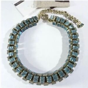 NWT *Lee Angel* Neiman Marcus *Gatsby* Crystal Baguette Necklace